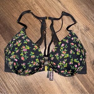NWOT Victoria’s Secret Very Sexy Uplift Plunge Front Closure Floral Bra